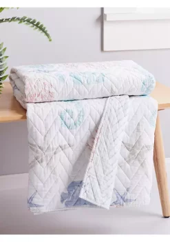 Hot Sale 👏 Levtex Blue Sea Quilted Throw 🥰 -Cheap Levtex Store Belk 1888