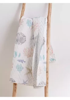 Hot Sale 👏 Levtex Blue Sea Quilted Throw 🥰 -Cheap Levtex Store Belk 1889