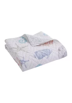 Hot Sale 👏 Levtex Blue Sea Quilted Throw 🥰 -Cheap Levtex Store Belk 1890