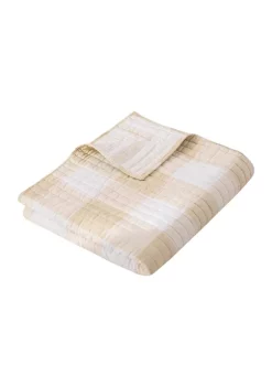 Brand new 🎁 Levtex Camden Taupe Quilted Throw ✔️ -Cheap Levtex Store Belk 1897