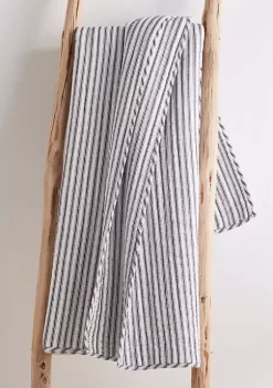 Coupon 🛒 Levtex Home Tobago Stripe Charcoal Quilted Throw 🎁 -Cheap Levtex Store Belk 1922