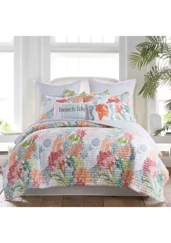 Cheapest 🎉 Levtex Home Sunset Bay Seahorses Coral Pillow 😍 -Cheap Levtex Store Belk 1945