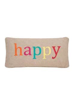 Brand new ๐ Levtex Home Ariana Happy Multicolored Pillow ๐