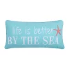 Promo 😉 Levtex Home Teal Life is Better by the Sea Pillow 👍