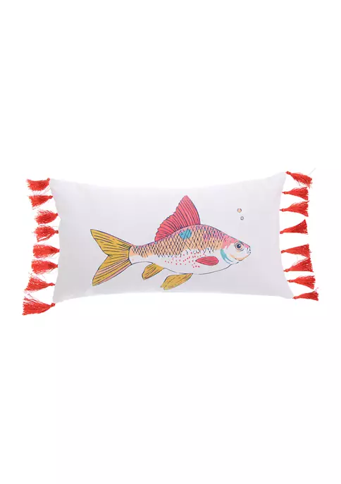 Best Pirce 😍 Levtex Home Barrier Reef Fish with Tassels Pillow 🛒 3 Best Pirce 😍 Levtex Home Barrier Reef Fish with Tassels Pillow 🛒
