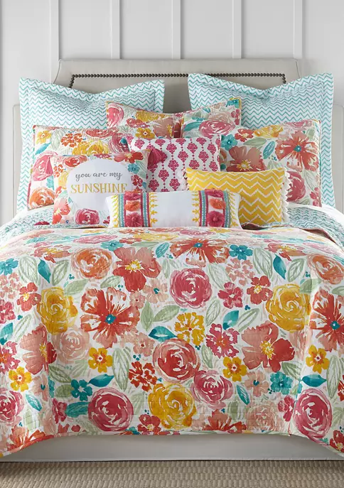 Hot Sale ๐ฏ Levtex Leora Floral Quilt Set ๐ฅฐ 3 Hot Sale ๐ฏ Levtex Leora Floral Quilt Set ๐ฅฐ