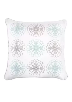 Promo 😉 Levtex Wythe Spa Multi Medallion Pillow 🌟