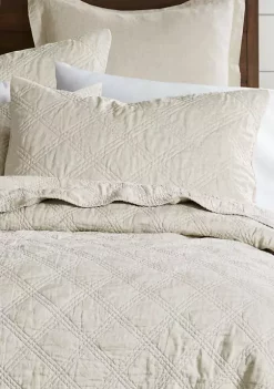 Brand new 🤩 Levtex Washed Linen Quilted Sham 😉 -Cheap Levtex Store Belk 215