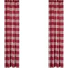 Coupon ⭐ Levtex Set of 2 Camden Red Drape Panels 🎁 -Cheap Levtex Store Belk 2181