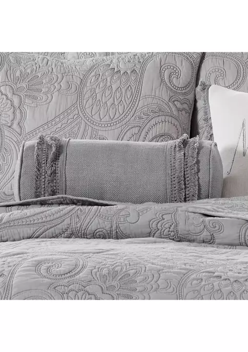 Hot Sale ๐ฏ Levtex Home Perla Gray Neckroll Pillow ๐งจ 4 Hot Sale ๐ฏ Levtex Home Perla Gray Neckroll Pillow ๐งจ - Image 2