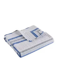 Top 10 🔥 Levtex Home St. Bart Stripe Quilted Throw ❤️ -Cheap Levtex Store Belk 2350