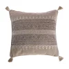Best Sale 🎉 Levtex Ginerva Embroidered Striped Burlap Pillow 🎉 -Cheap Levtex Store Belk 2361