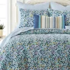 Wholesale ✔️ Levtex Home Calico Blue Full/Queen Quilt Set 🔥 -Cheap Levtex Store Belk 2363
