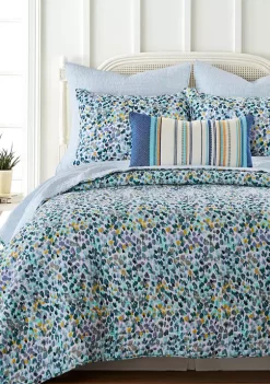 Wholesale ✔️ Levtex Home Calico Blue Full/Queen Quilt Set 🔥