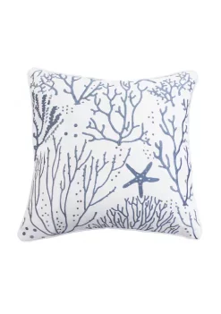 Best Sale โ Levtex Home Zuma Beach Coral Embroidered Pillow ๐