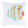 Coupon 😉 Levtex Home Deep Sea Fish Pillow 🧨 -Cheap Levtex Store Belk 2398