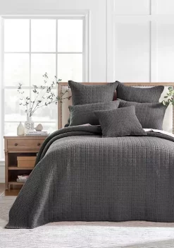 Best Sale 👏 Levtex Home Mills Waffle Adobe King Bedspread Set 💯 -Cheap Levtex Store Belk 24