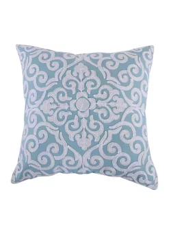Outlet ✔️ Levtex Aries Teal Medallion Pillow 🌟
