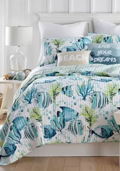 Hot Sale 💯 Levtex Home Pescara Twin Quilt Set 🧨 -Cheap Levtex Store Belk 2409