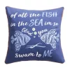 Outlet 😉 Levtex Home Laida Beach Fish, Sea, Me Pillow 🤩 -Cheap Levtex Store Belk 2429