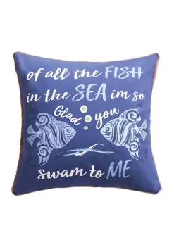 Outlet 😉 Levtex Home Laida Beach Fish, Sea, Me Pillow 🤩
