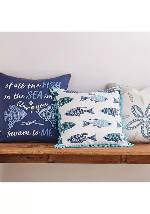 Outlet 😉 Levtex Home Laida Beach Fish, Sea, Me Pillow 🤩 5 Outlet 😉 Levtex Home Laida Beach Fish, Sea, Me Pillow 🤩 - Image 3