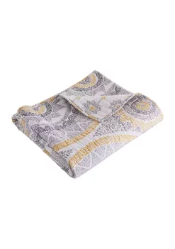 Outlet 😍 Levtex Home Luiza Ochre Quilted Throw 😉 -Cheap Levtex Store Belk 2455