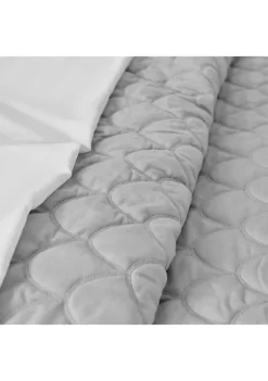 Deals 🌟 Levtex Home Light Gray Velvet Full/Queen Quilt Set ✨ -Cheap Levtex Store Belk 2513