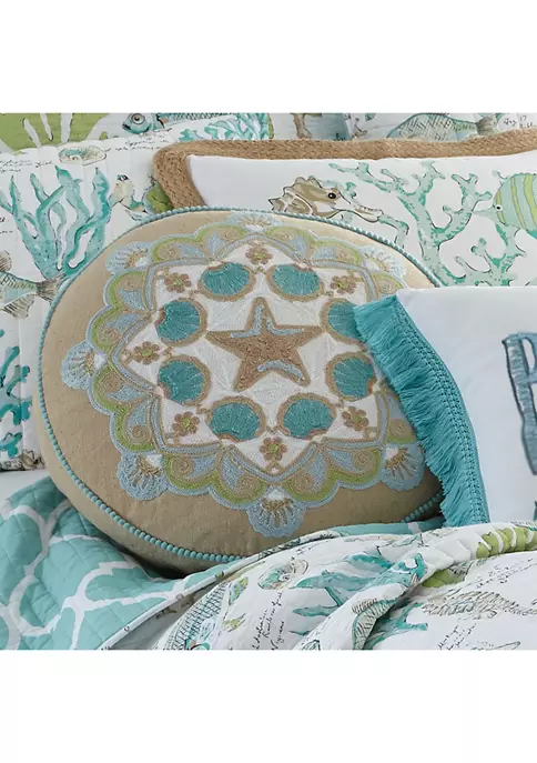 Promo 😍 Levtex Home Calafel Round Pillow ⭐ 4 Promo 😍 Levtex Home Calafel Round Pillow ⭐ - Image 2