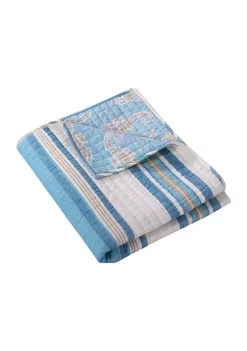 Wholesale 🔔 Levtex Blue Maui Quilted Throw ✨ -Cheap Levtex Store Belk 2540