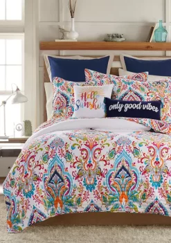 Wholesale 🥰 Levtex Home Formosa - Full/Queen Quilt Set 😍 -Cheap Levtex Store Belk 2546