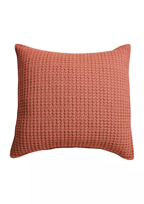 Flash Sale 😀 Levtex Home Mills Waffle Square Pillow 👏 3 Flash Sale 😀 Levtex Home Mills Waffle Square Pillow 👏