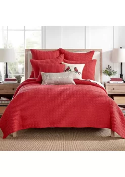 Best reviews of 😉 Levtex Home Mills Waffle Red Merry Birds Pillow - 18" x 18" 🔔 -Cheap Levtex Store Belk 2580