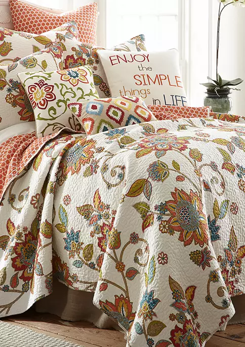 Cheap 😍 Levtex Clementine Floral Pillow 🎁 4 Cheap 😍 Levtex Clementine Floral Pillow 🎁 - Image 2