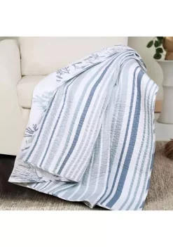 Flash Sale ✨ Levtex Home Truro Stripe Quilted Throw ⌛ -Cheap Levtex Store Belk 2591