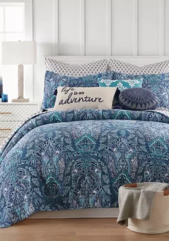 Wholesale 🛒 Levtex Home Bellamy Teal Life Adventure Pillow 🎉 -Cheap Levtex Store Belk 2604