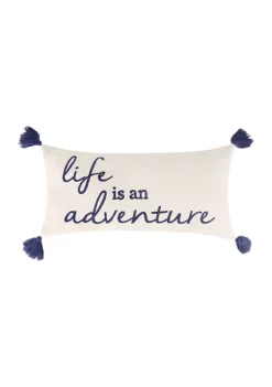 Wholesale 🛒 Levtex Home Bellamy Teal Life Adventure Pillow 🎉 -Cheap Levtex Store Belk 2605