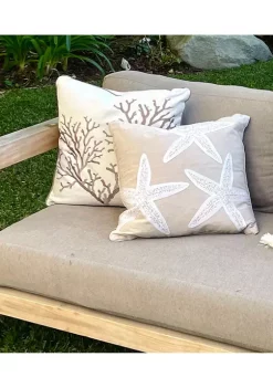 Coupon 🤩 Levtex Home Appliquéd Starfish Pillow ✔️ -Cheap Levtex Store Belk 2620