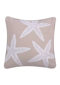 Coupon 🤩 Levtex Home Appliquéd Starfish Pillow ✔️ -Cheap Levtex Store Belk 2621