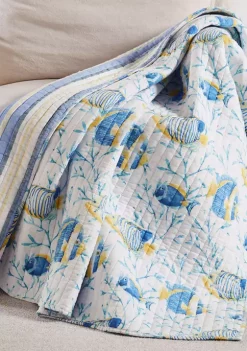 Promo 🤩 Levtex Home Tropical Sea Quilted Throw 💯 11 Promo 🤩 Levtex Home Tropical Sea Quilted Throw 💯 -Cheap Levtex Store Belk 2643