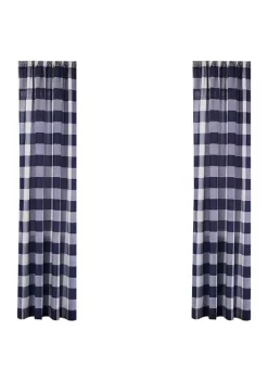 Cheapest 🤩 Levtex Set of 2 Camden Navy Drape Panels 😉 -Cheap Levtex Store Belk 2645