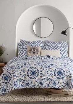 Hot Sale ⭐ Levtex Home Lorrance Embroidered Medallion Pillow ❤️ -Cheap Levtex Store Belk 2683