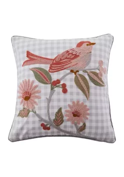 Promo ⌛ Levtex Home Pippa Embroidered Bird Gigham Pillow ⭐ 9 Promo ⌛ Levtex Home Pippa Embroidered Bird Gigham Pillow ⭐ -Cheap Levtex Store Belk 2712