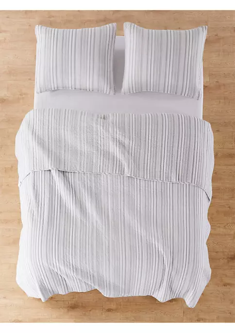 Coupon 🥰 Levtex Vasari Stripe Gray Quilt Set ✨ 4 Coupon 🥰 Levtex Vasari Stripe Gray Quilt Set ✨ - Image 2