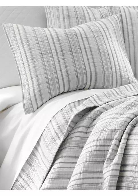 Coupon 🥰 Levtex Vasari Stripe Gray Quilt Set ✨ 6 Coupon 🥰 Levtex Vasari Stripe Gray Quilt Set ✨ - Image 4
