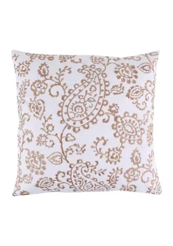 Best Sale 🧨 Levtex Home Maribelle Paisley Pillow 😀 -Cheap Levtex Store Belk 2767