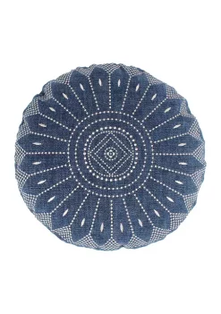 Cheap ✔️ Levtex Home Bellamy Teal Round Medallion Pillow 🎉