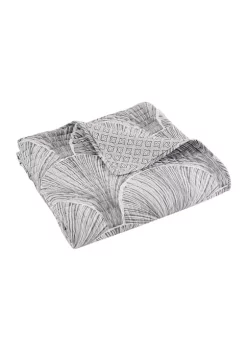 Flash Sale 🤩 Levtex Home Wexford Gray Quilted Throw  🌟 -Cheap Levtex Store Belk 2811
