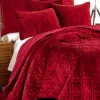 Budget 🔥 Levtex Home BH Caserta Velvet Red Full/Queen Quilt 🥰 -Cheap Levtex Store Belk 283