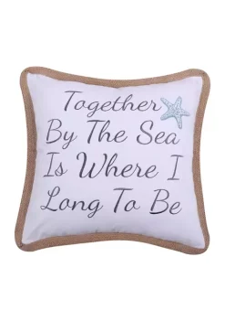 Discount 😉 Levtex Home Together By the Sea Rope Pillow 😉 -Cheap Levtex Store Belk 2852